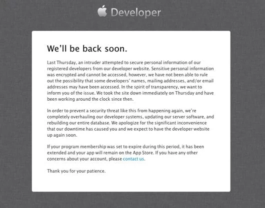Balic: ho attaccato io i server di Apple 1 attacco developer Apple