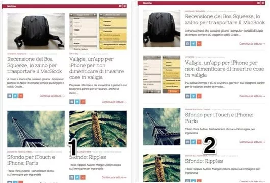 layout del blog