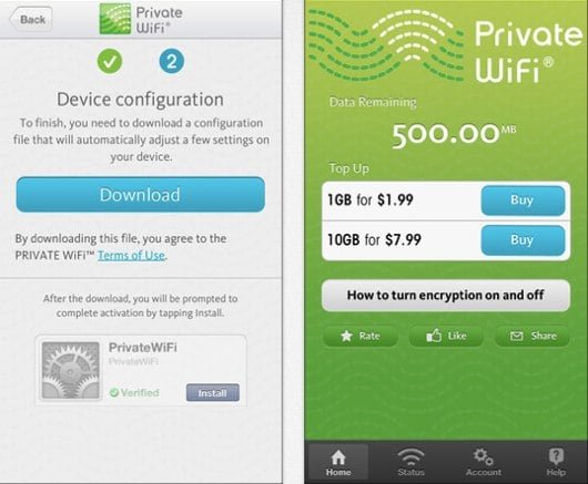 Private WiFi, un'app protegge la navigazione quando si usano i WiFi pubblici 2 Private WiFi
