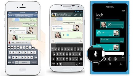 Whatasapp push to talk