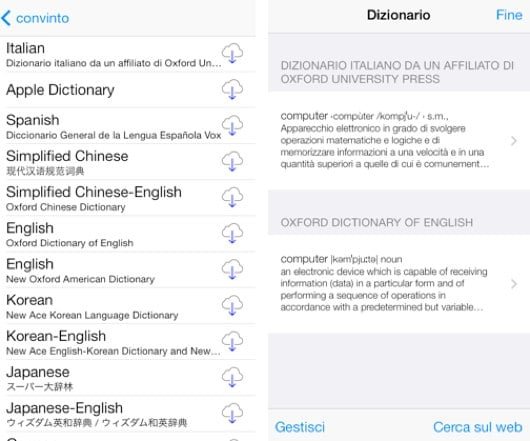 dizionari iOS 7 beta 5