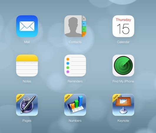 iCloud grafica iOS 7