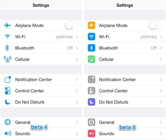 iOS 7 beta 5