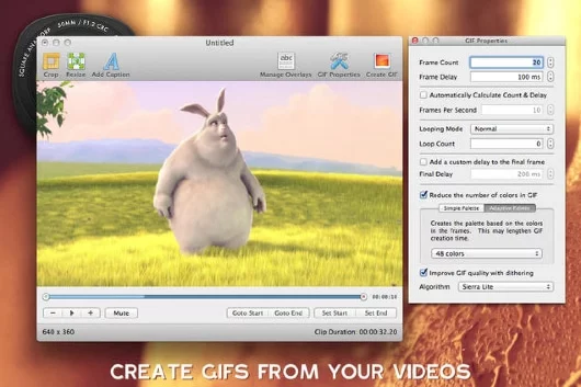 GIF Brewery, un'app per Mac per creare GIF animati con molte opzioni 1 GIF Brewery