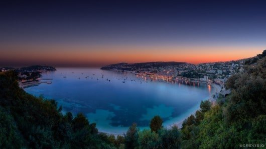 Villefranche sur Mer Twilight Sunset
