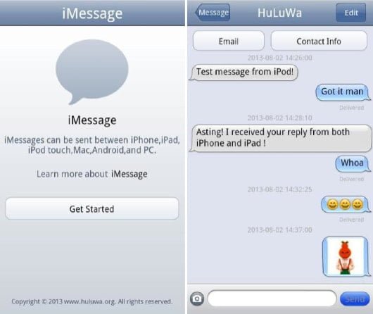 iMessage arriva in Android con un'app non ufficiale 1 iMessage Android