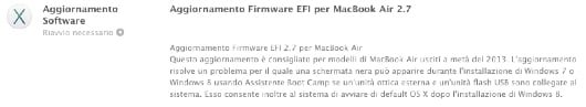 Disponibile il firmware 2.7 per i MacBook Air 1 Firmware 2.7 MacBook Air