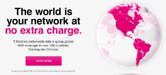Anche T-Mobile offre il roaming dati gratis e lo allarga in 100 paesi 1 T-Mobile roaming dati