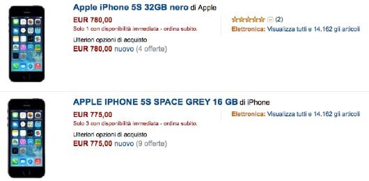 L'iPhone 5S appare anche su Amazon 1 iPhone 5S Amazon