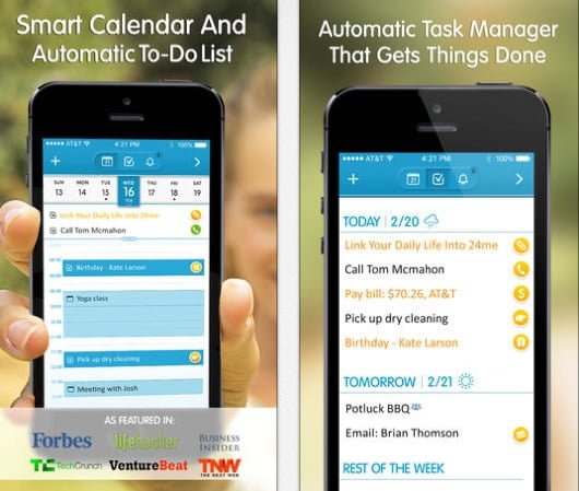 24me 2.0, l'app che fa da calendario e assistente personale 1 24me 2.0