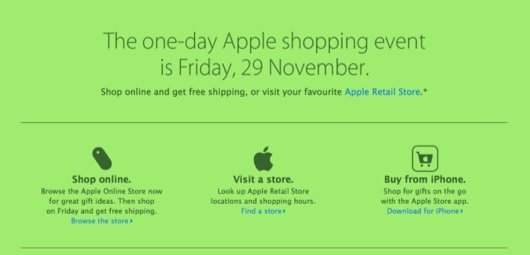 Apple si prepara per il Black Friday il 29 novembre 1 Black Friday 2013