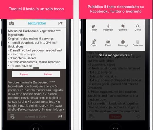 TextGrabber + Translator, l'app riconosce il testo e lo traduce 1 TextGrabber + Translator