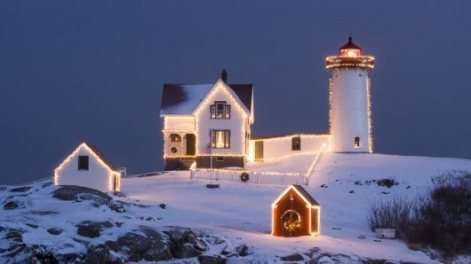 Christmas Lighthouse