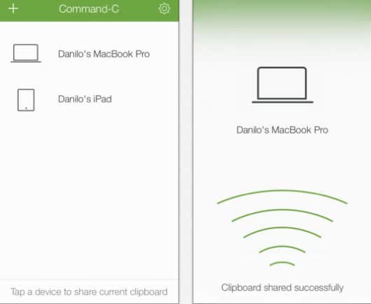 Command-C, l'app per fare copia e incolla tra Mac, iPhone e iPad 1 Command-C