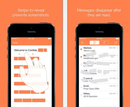 Confide: lo Snapchat per i messaggi testuali 1 Confide