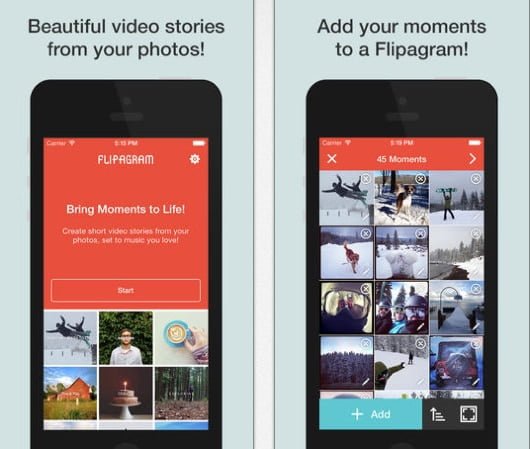 Flipagram, un'app per creare video fatti di foto 1 Flipagram