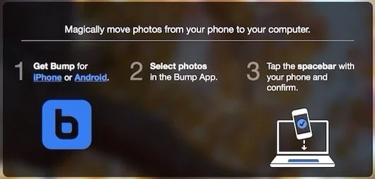 Google pone l'app Bump su un binario morto 1 Bump