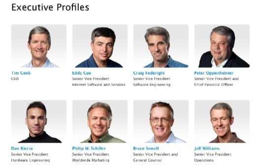 Perchè Jonathan Ive non è nell'elenco dei manager di Apple? 1 Jonathan Ive