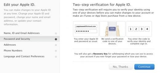 L'autenticazione a due step per Apple ID arriva in Italia 1 Apple ID