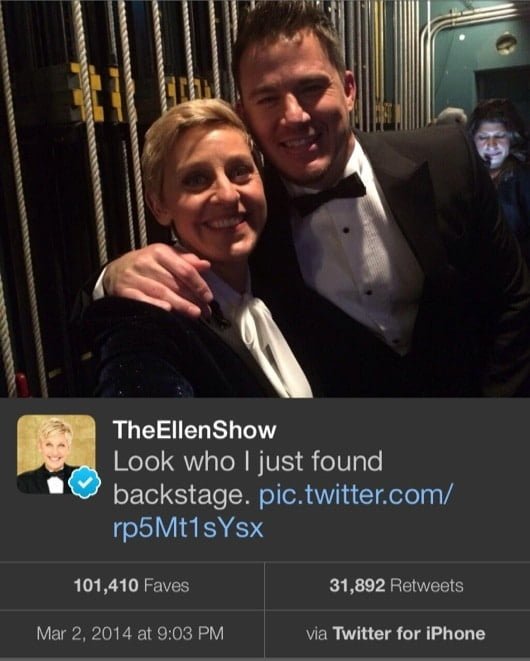 Perchè il selfie più famoso del mondo è un product placement di Samsung 2 selfie Ellen
