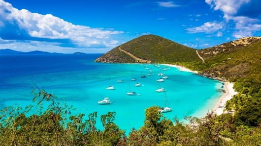 Sfondo: Jost Van Dyke, British Virgin Islands