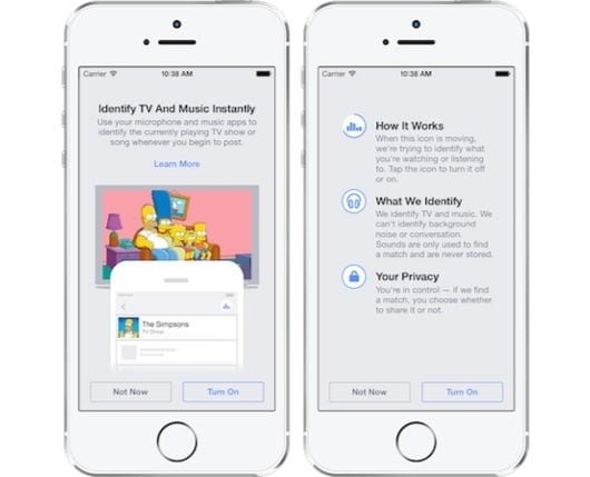 Facebook Shazam