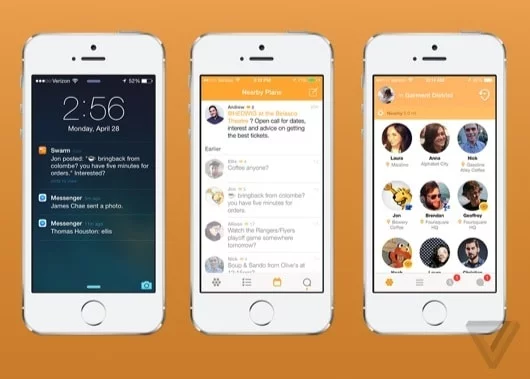 Foursquare esternalizza la funzione socialità con l'app Swarm 1 Swarm