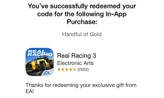 redeem In App