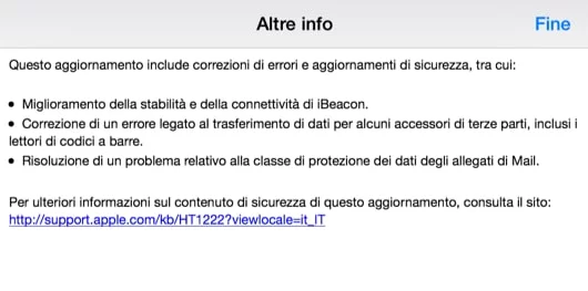 Disponibile iOS 7.1.2 1 iOS 7.1.2