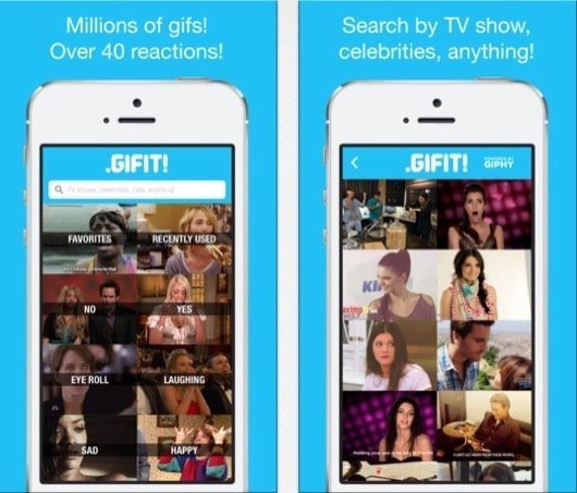 Gifit, un'app per trovare gif carine da condividere 1 Gifit