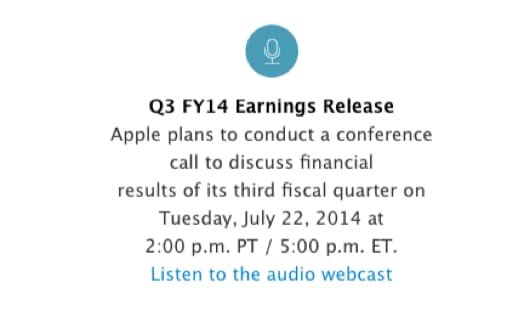 Q3 14 Apple