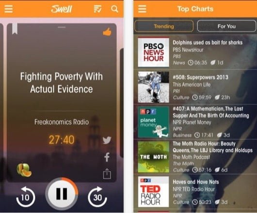 Apple avrebbe comprato l'app Swell 1 app Swell