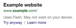avviso flash google