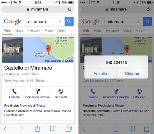 Un bug di iOS fa chiamare dei numeri in automatico premendo su un link 1 iOS telefonate link
