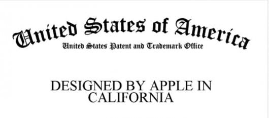 Designed by Apple in California ora è un marchio registrato 1 Designe by Apple in California