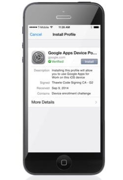 Google iOS Sync