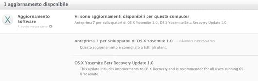 OS X Yosemite beta 3 pubblica