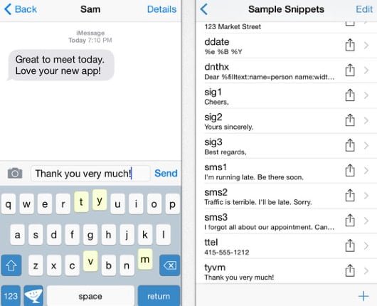 TextExpander 3, l'app per iOS ora con la sua tastiera 1 TextExpander 3