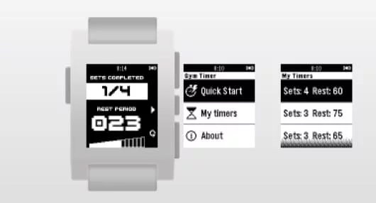 GymTimer, la migliore app per Pebble per chi va in palestra 1 GymTimer