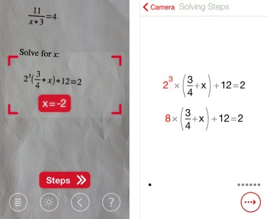 PhotoMath, la realtà aumentata per risolvere le espressioni di matematica 1 PhotoMath