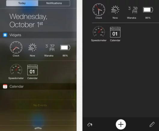 Vidgets, una serie di widget per il Centro Notifiche di iOS 8 1 Vidgets