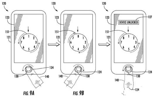 Touch ID brevetto codice
