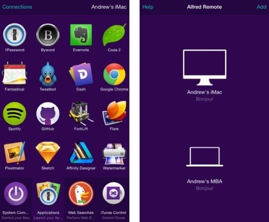 Alfred Remote, l'app per iOS collegata al celebre software per Mac 1 Alfred Remote