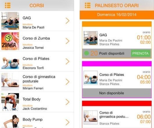 App - Palestre