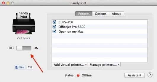 HandyPrint, l'app per Mac per attivare AirPrint con qualsiasi stampante 1 HandyPrint