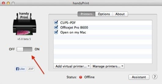 HandyPrint, l'app per Mac per attivare AirPrint con qualsiasi stampante 1 HandyPrint