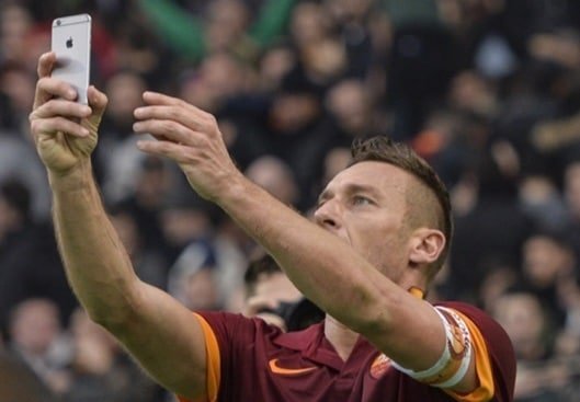 selfie Totti