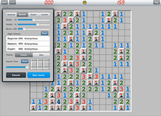 Minesweeper, il classico campo minato in versione per iOS 1 Minesweeper