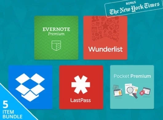 Productivity Pack: abbonamenti Pro a Evernote, Wunderlist, LastPass e altri per appena 53 € 1 Productivity Pack