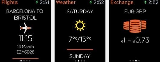 App EasyJet Apple Watch